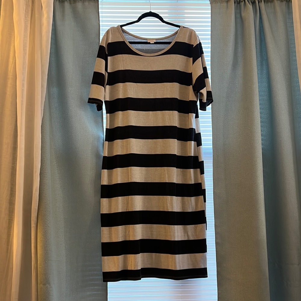 Lularoe Nicole striped dress